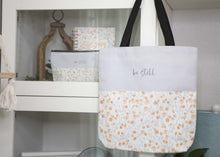 Load image into Gallery viewer, Floral Be Still Tote Bag | Tote Bag for Bible