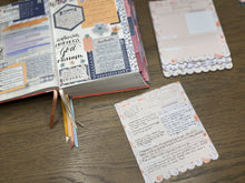 Load image into Gallery viewer, Christian Bible Journaling Tip-In Notepad For Women - Peachy Blue