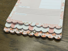 Load image into Gallery viewer, Peach Floral Bible Study Tip-In Notepad
