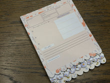 Load image into Gallery viewer, Christian Bible Journaling Tip-In Notepad For Women - Peachy Blue
