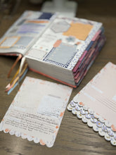 Load image into Gallery viewer, Christian Bible Journaling Tip-In Notepad For Women - Peachy Blue