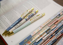 Load image into Gallery viewer, Blue Floral Christian Pen Set | Pens for Bible