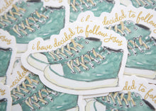 Load image into Gallery viewer, Christian Vinyl Sticker | Cute Tennis Shoes Bible Sticker