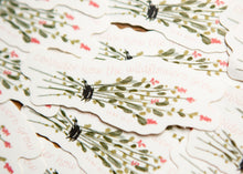 Load image into Gallery viewer, Consider How the Wildflowers Grow Christian Sticker