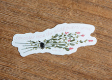 Load image into Gallery viewer, Consider How the Wildflowers Grow Christian Sticker