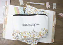 Load image into Gallery viewer, Consider the Wildflowers Pencil Pouch| Bible Study Pencil Bag