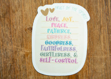 Load image into Gallery viewer, Fruit of the Spirit Christian Vinyl Sticker