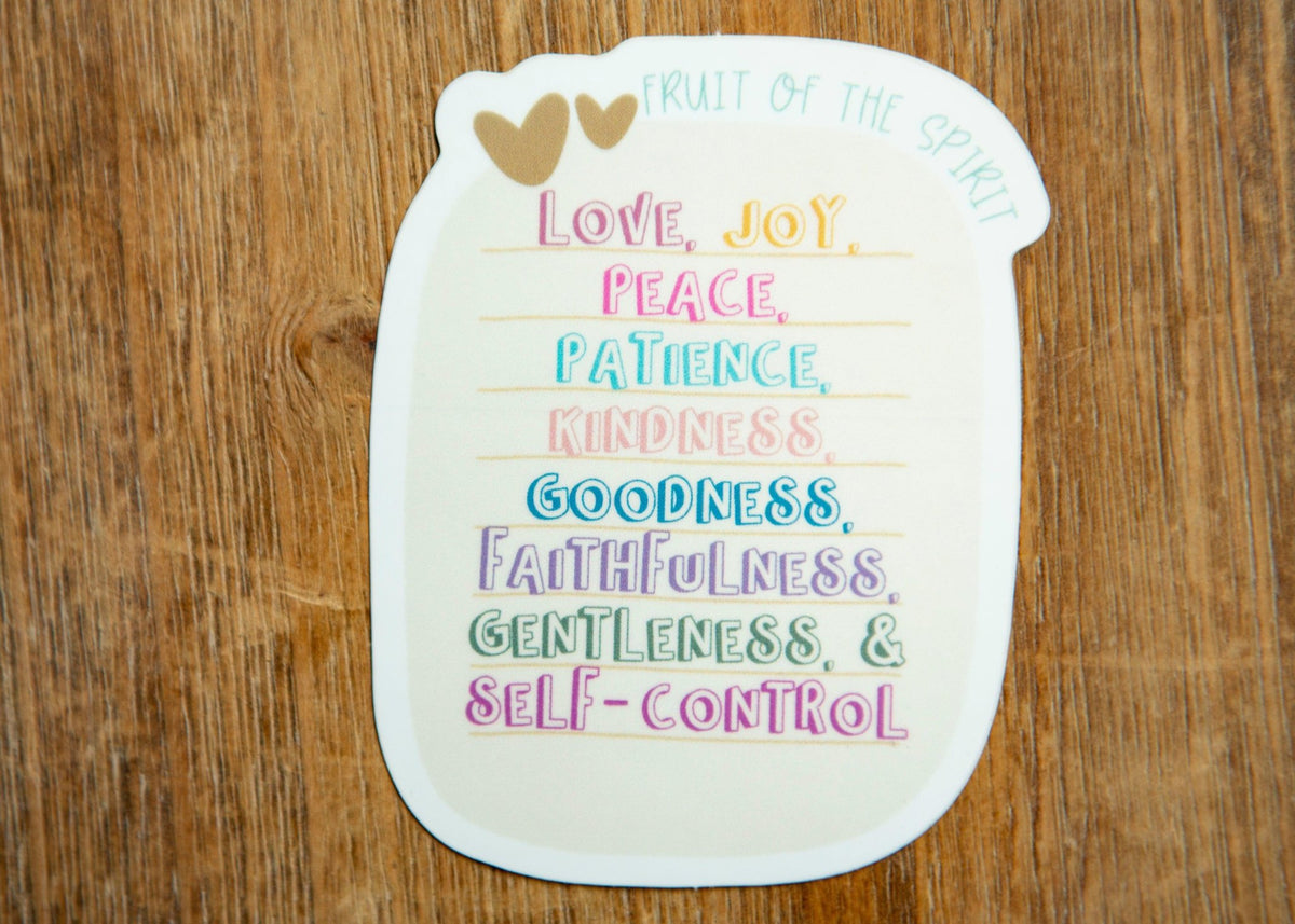 Fruit of the Spirit Christian Vinyl Sticker – chosenandcherishedshop