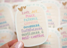 Load image into Gallery viewer, Fruit of the Spirit Christian Vinyl Sticker