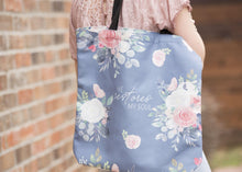 Load image into Gallery viewer, He Restores My Soul Bible Tote Bag | Bible BagBible Tote Bags