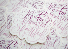Load image into Gallery viewer, He Who Promised Is Faithful Christian Sticker