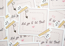 Load image into Gallery viewer, Let Go and Let God Post - It Note Vinyl Sticker