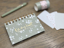 Load image into Gallery viewer, Green Floral Bible Verse Memory Journal