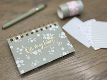 Load image into Gallery viewer, Green Floral Bible Verse Memory Journal