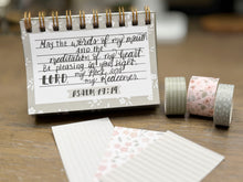 Load image into Gallery viewer, Green Floral Bible Verse Memory Journal