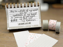 Load image into Gallery viewer, Green Floral Bible Verse Memory Journal