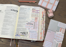 Load image into Gallery viewer, Selah Bible Study Sticky Notes | Peach Floral
