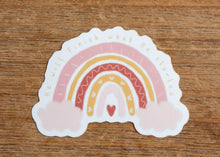 Load image into Gallery viewer, Vinyl Christian Stickers | He Will Finish What He Started Rainbow Sticker