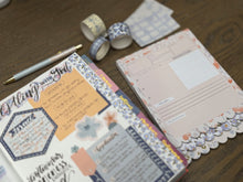 Load image into Gallery viewer, Christian Bible Journaling Tip-In Notepad For Women - Peachy Blue
