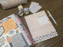 Load image into Gallery viewer, Christian Bible Journaling Tip-In Notepad For Women - Peachy Blue
