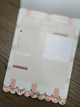 Load image into Gallery viewer, Peach Floral Bible Study Tip-In Notepad

