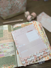 Load image into Gallery viewer, Peach Floral Bible Study Tip-In Notepad
