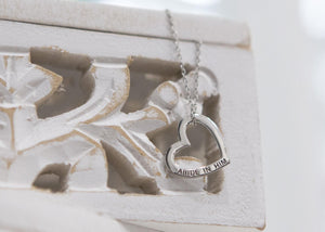 Christian Necklace | Abide in Him Christian Necklace PendantChristian Jewelry