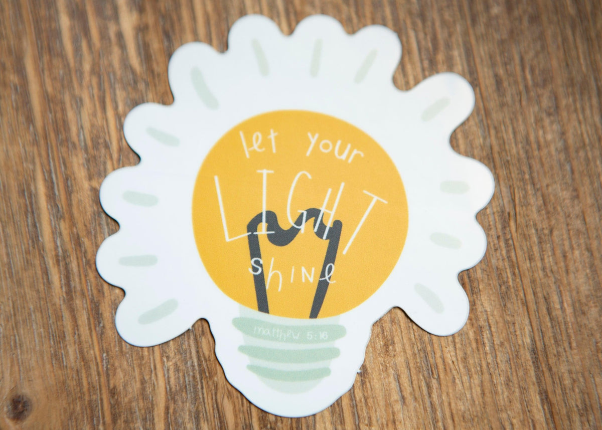Be the Light Christian Vinyl Sticker – chosenandcherishedshop