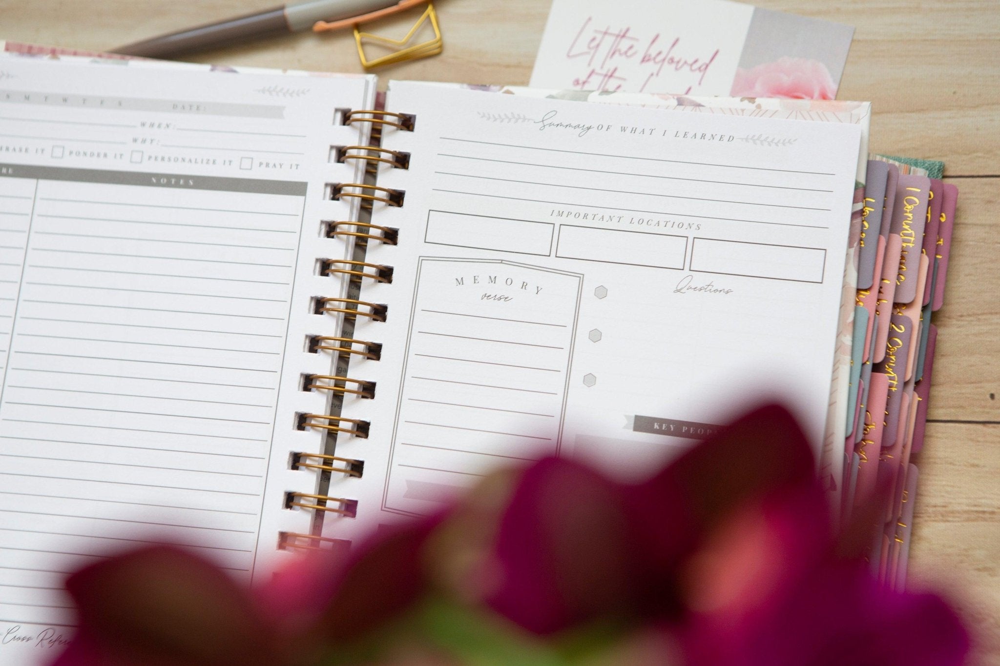 Guided Bible Study Journal | Verse Mapping Journal – chosenandcherishedshop