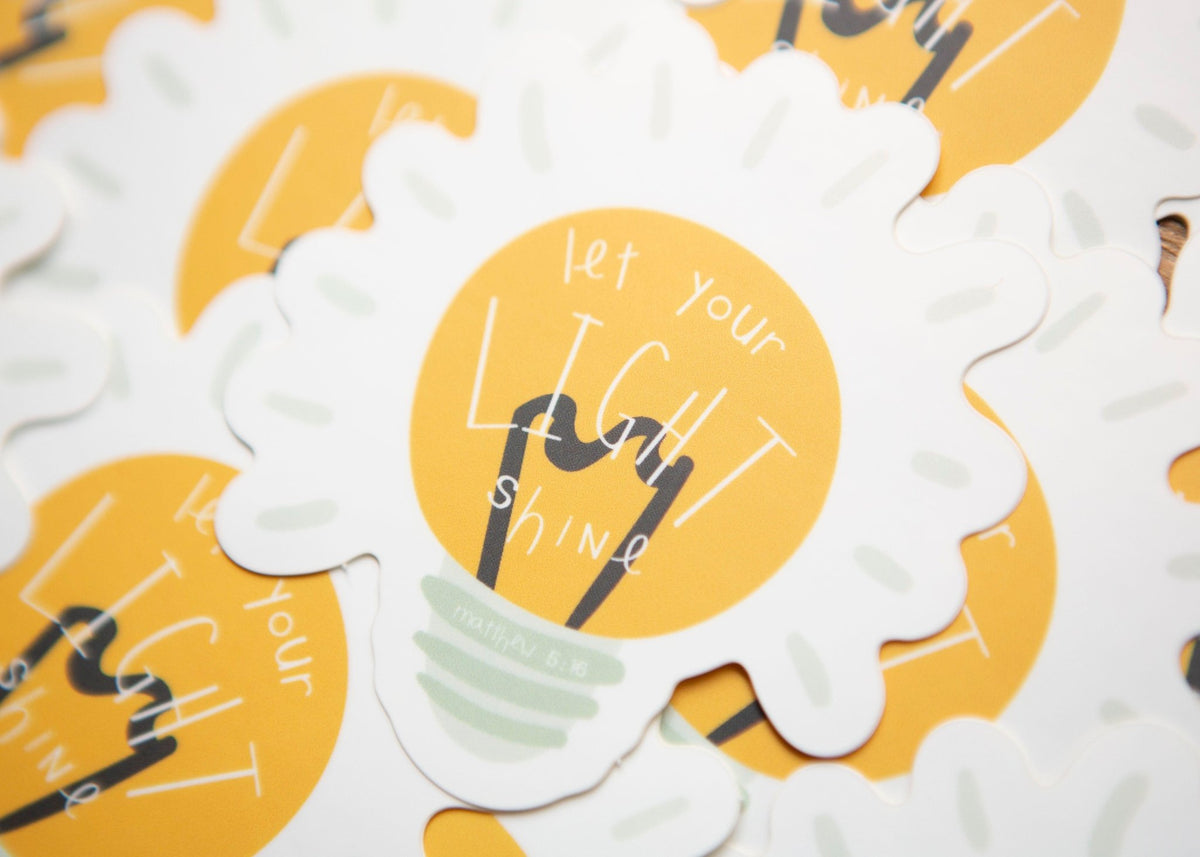 Be the Light Christian Vinyl Sticker – chosenandcherishedshop