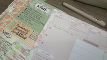 Load and play video in Gallery viewer, Peach Floral Bible Study Tip-In Notepad
