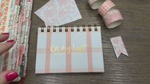 Load and play video in Gallery viewer, Plaid Scripture Verse Memory Journal

