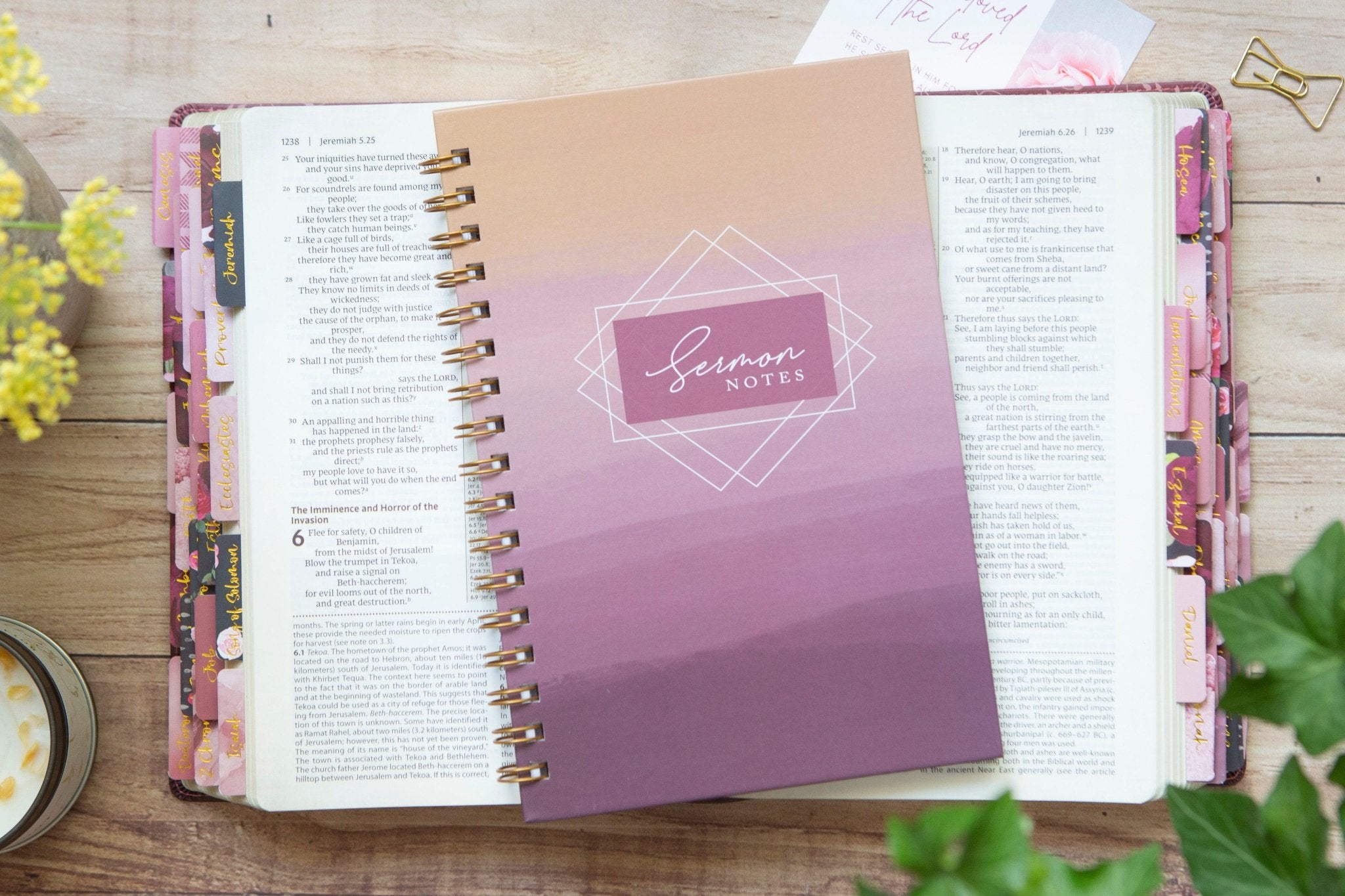 Sermon Notebook for Women | Sunrise Sermon Notes Journal