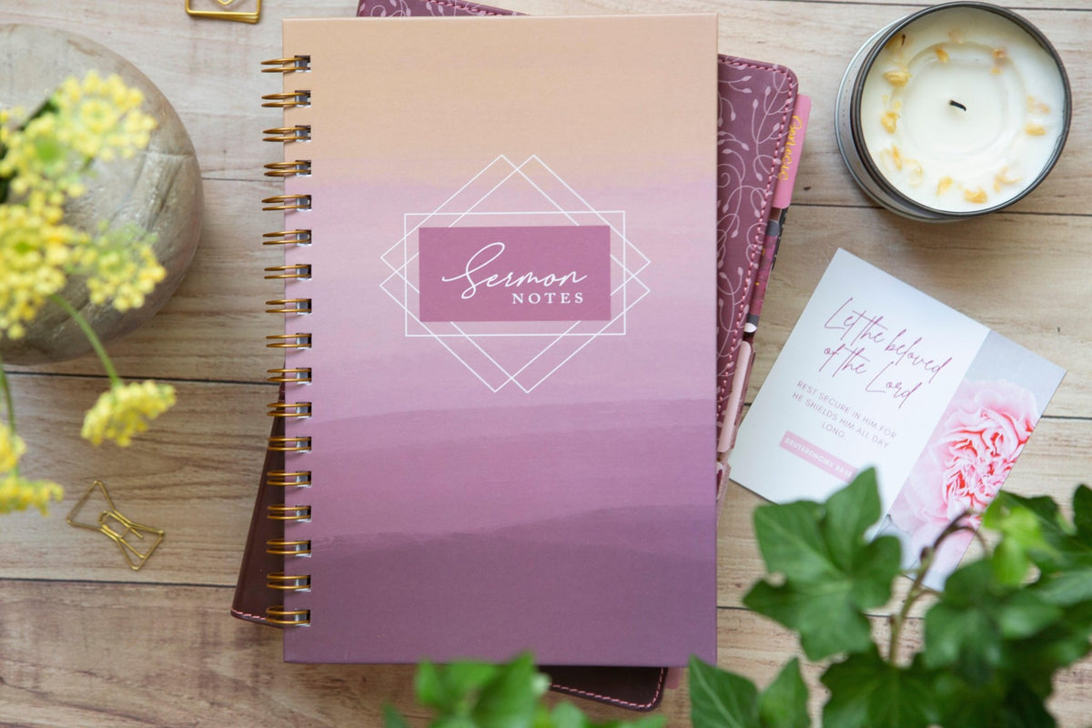 Sermon Notebook for Women | Sunrise Sermon Notes Journal ...