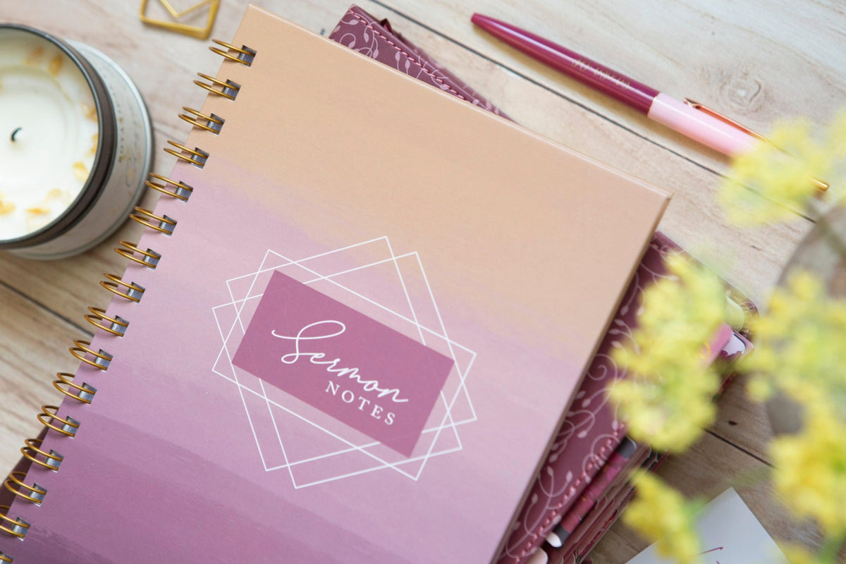 Sermon Notebook for Women | Sunrise Sermon Notes Journal ...