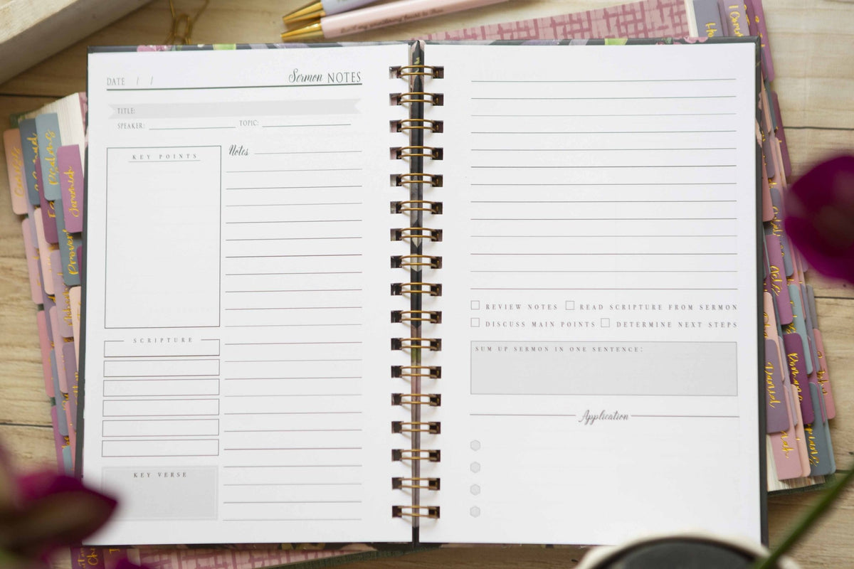 Sermon Notes Journal | Church Notes Journals – chosenandcherishedshop
