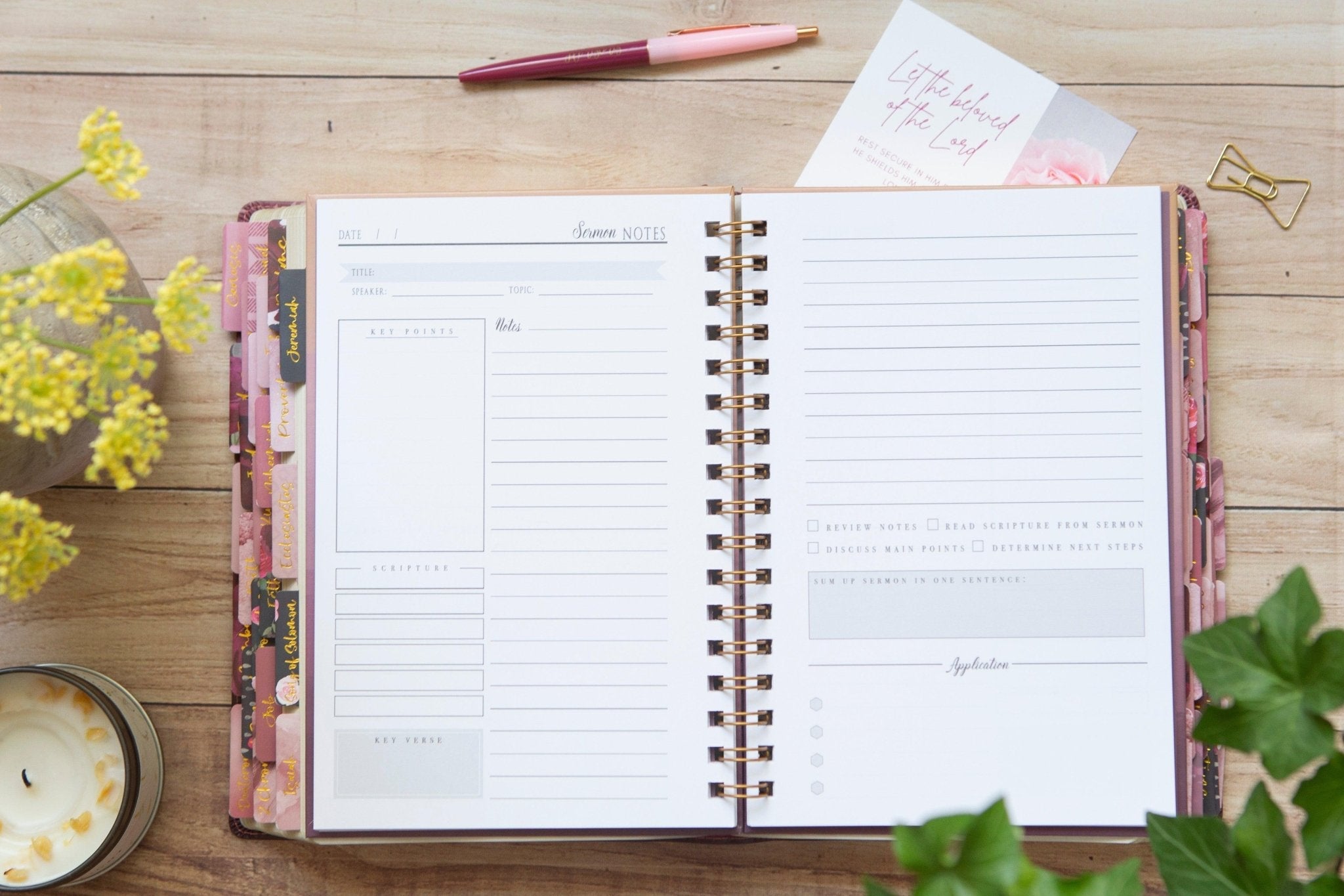 Sermon Notes Journals | Church Notes Journal for Women