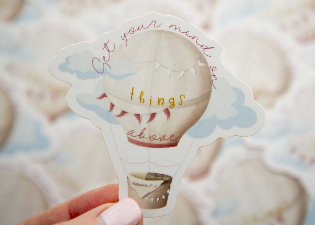 Set Your Mind on Things Above Vinyl Sticker
