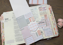 Load image into Gallery viewer, Selah Bible Study Sticky Notes | Peach Floral
