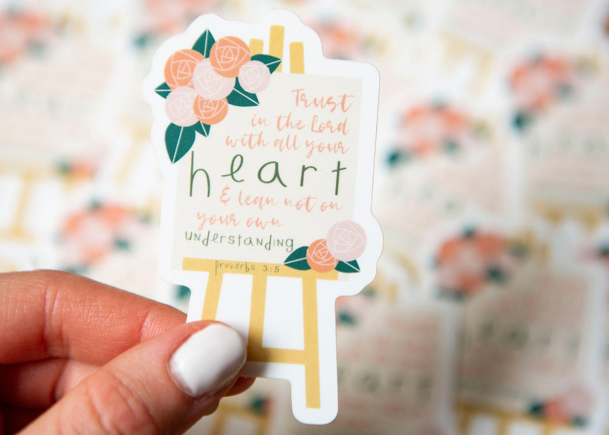 Waterproof Christian Stickers | Trust in the Lord Sticker ...