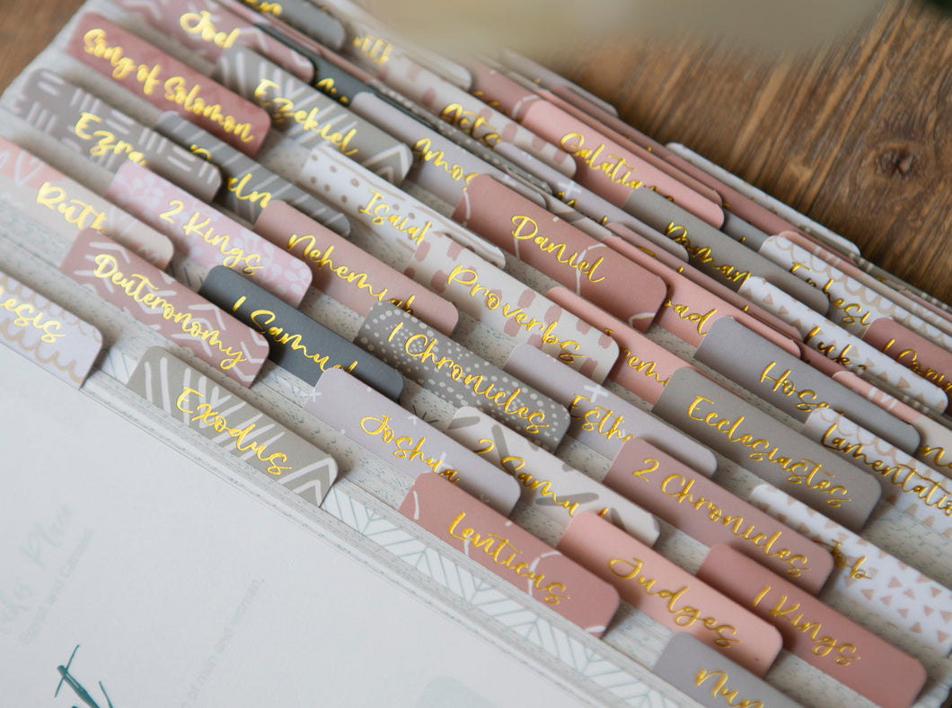 pink-and-gray-bible-tabs-with-matte-lamination